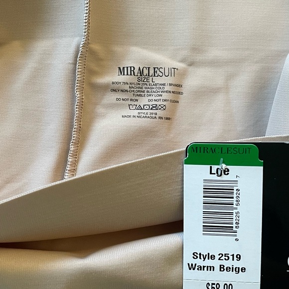 NWT Miracle Suit Comfort Tech Band Firm Control Shapewear in Warm Beige Size L - Picture 5 of 10